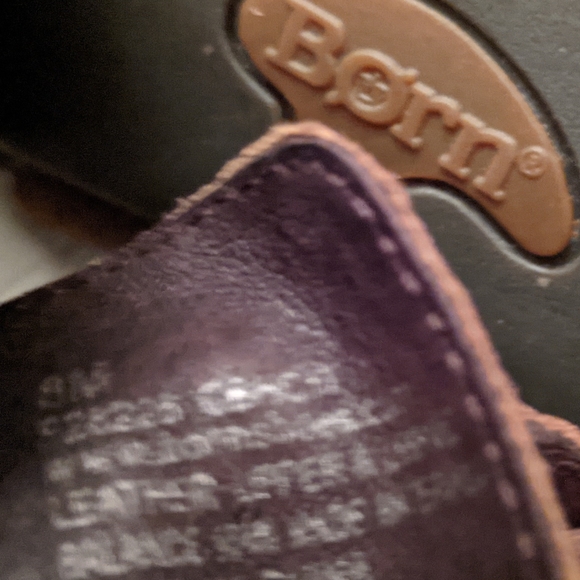 Born "Blane" Leather Peep-Toe Booties Sz 8M - Picture 3 of 5